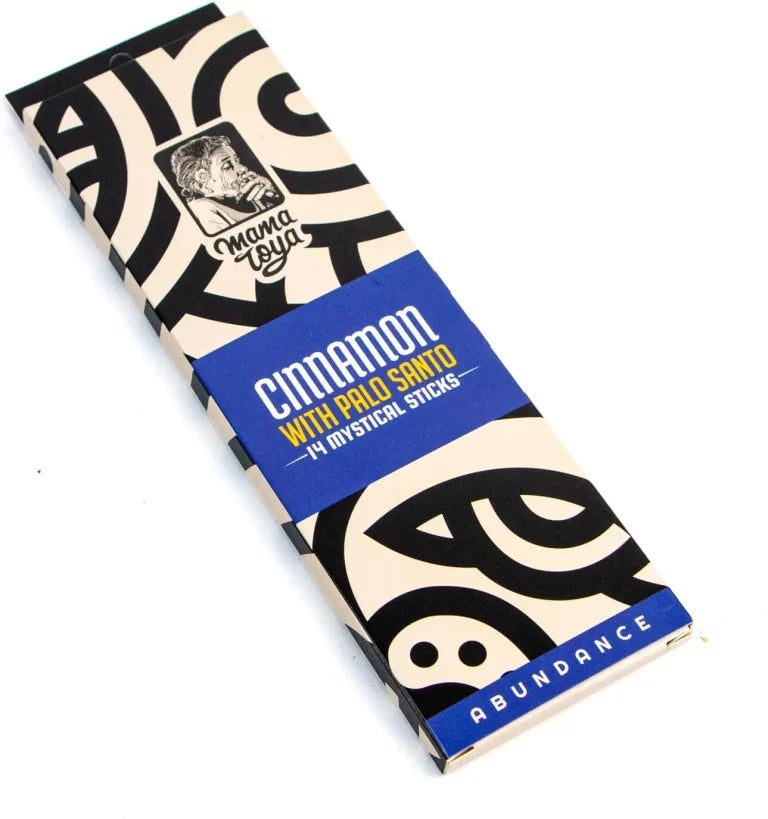 Räucherstäbchen Zimt mit Palo Santo – Abundance  (14 Sticks)