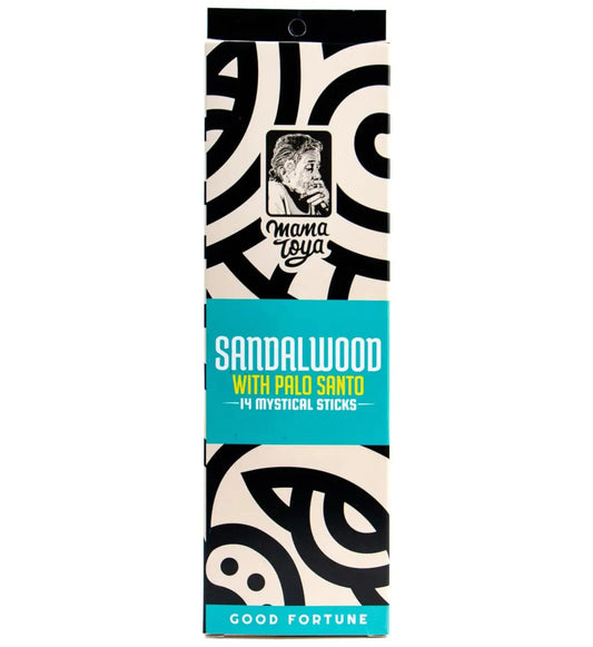 Handgefertigte Räucherstäbchen mit Palo Santo und indischem Sandelholz. Sanfter, beruhigender Duft für Meditation, Yoga und Entspannung – 14 Sticks.