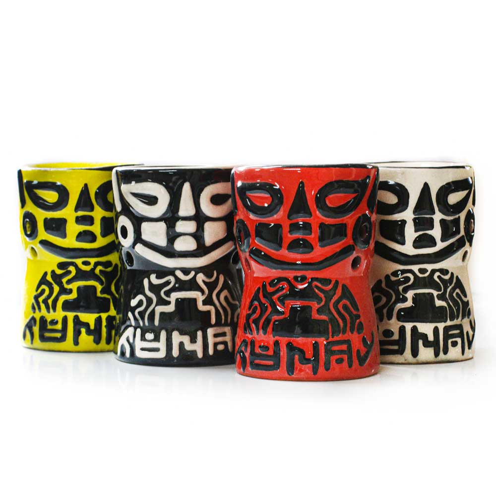 Handgefertigter Keramik-Aromabrenner für ätherische Öle, Palo Santo & Räucherkegel  - SCHWARZ