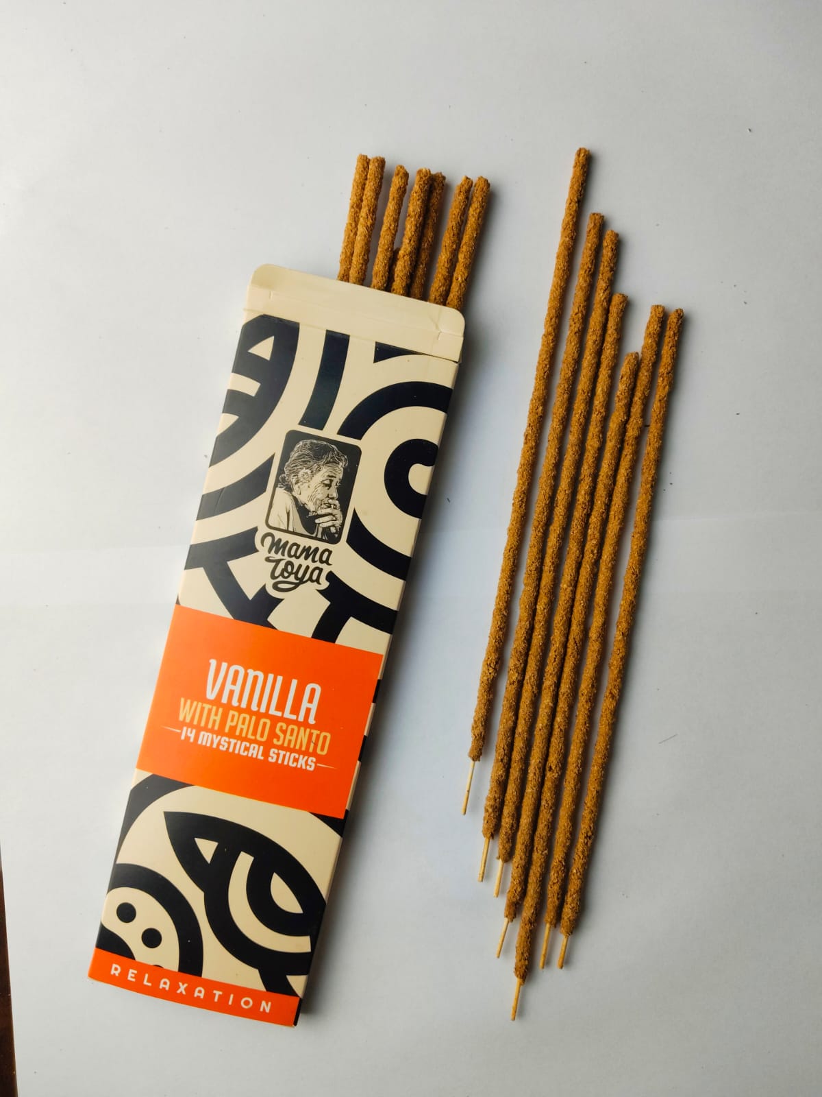 Räucherstäbchen Vanille mit Palo Santo – Relaxation  (14 Sticks)